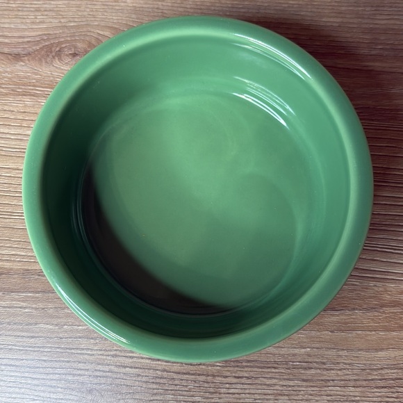 Longaberger Mulligan Dog Bowl in Green - Picture 2 of 5